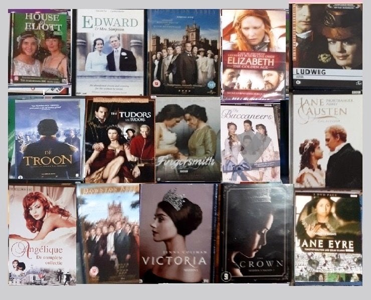 20x Downton Abbey, Elliot, Victoria,Buccaneers,Pride Prejudi, Cd's en Dvd's, Engels, Alle leeftijden, Nederlands, Drama