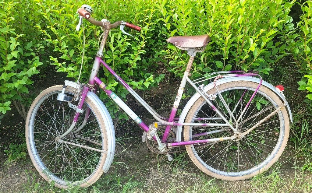 Vintage meisjes fiets uit de ‘70ties, Fietsen en Brommers, Ophalen, Gebruikt, 14 inch of minder
