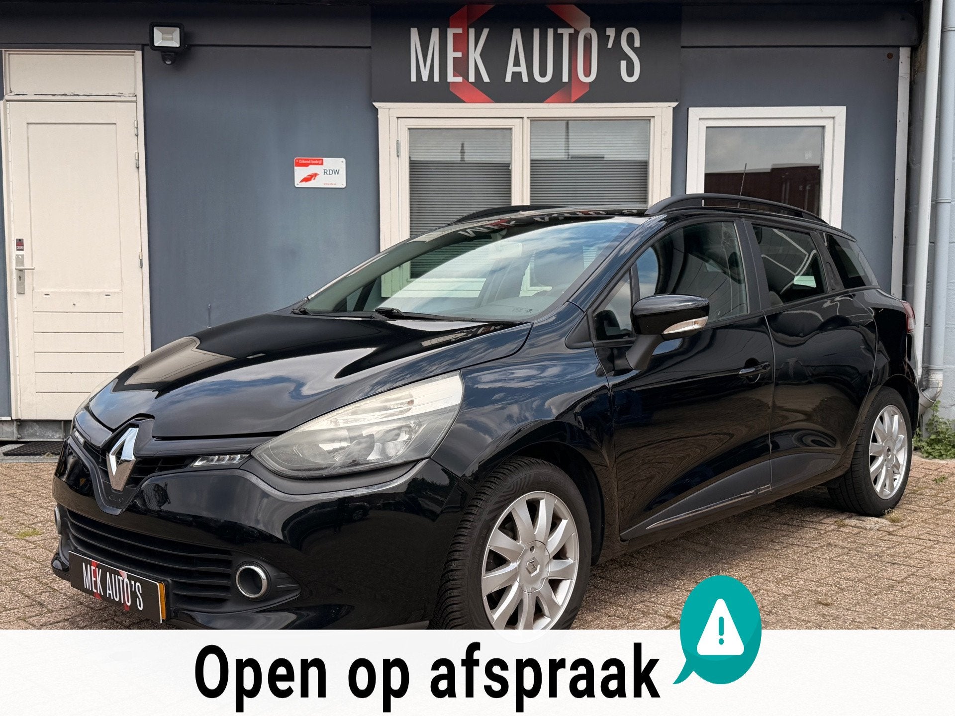 Renault Clio Estate 1.2-16V Collection|Navi|Airco|Cruise|Top, Voorwielaandrijving, Stof, Gebruikt, Zwart