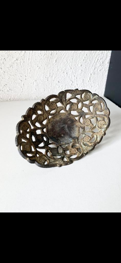 mooi ANTIEK MESSING SCHAALTJE, Antiek en Kunst, Antiek | Koper en Brons, Ophalen of Verzenden, Koper