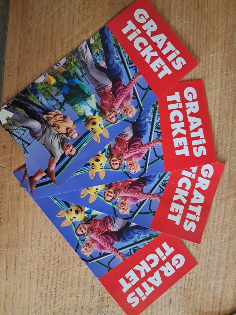 4x walibi holland tickets, Drie personen of meer