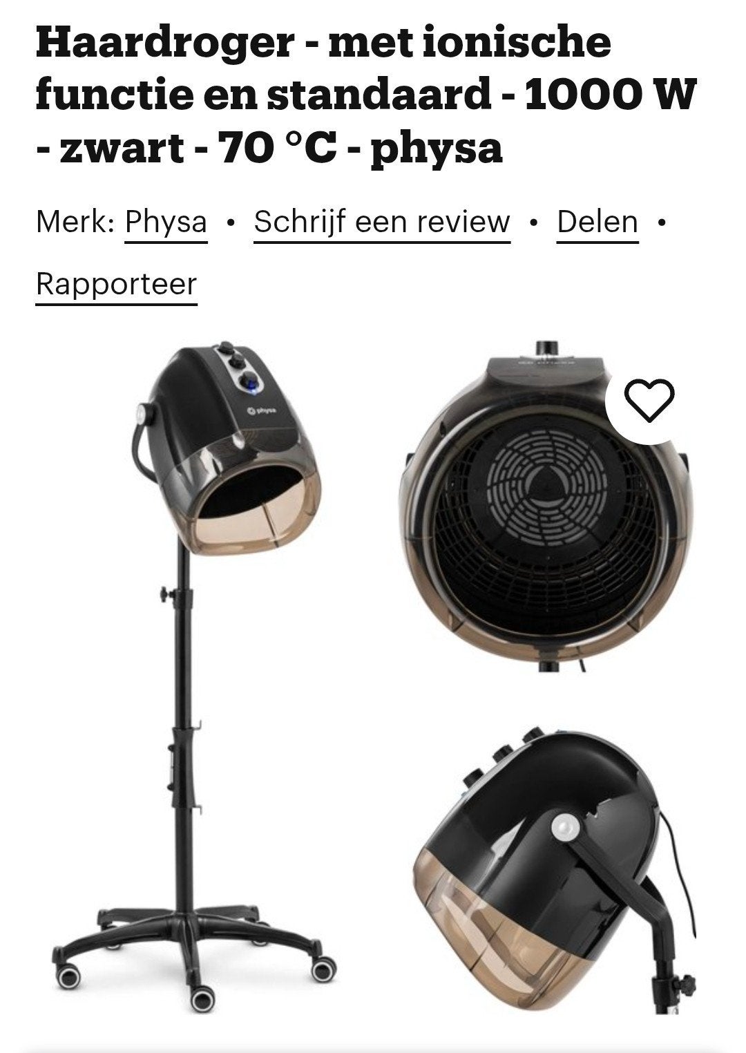 droogkap nieuw in de doos, Ophalen, Nieuw