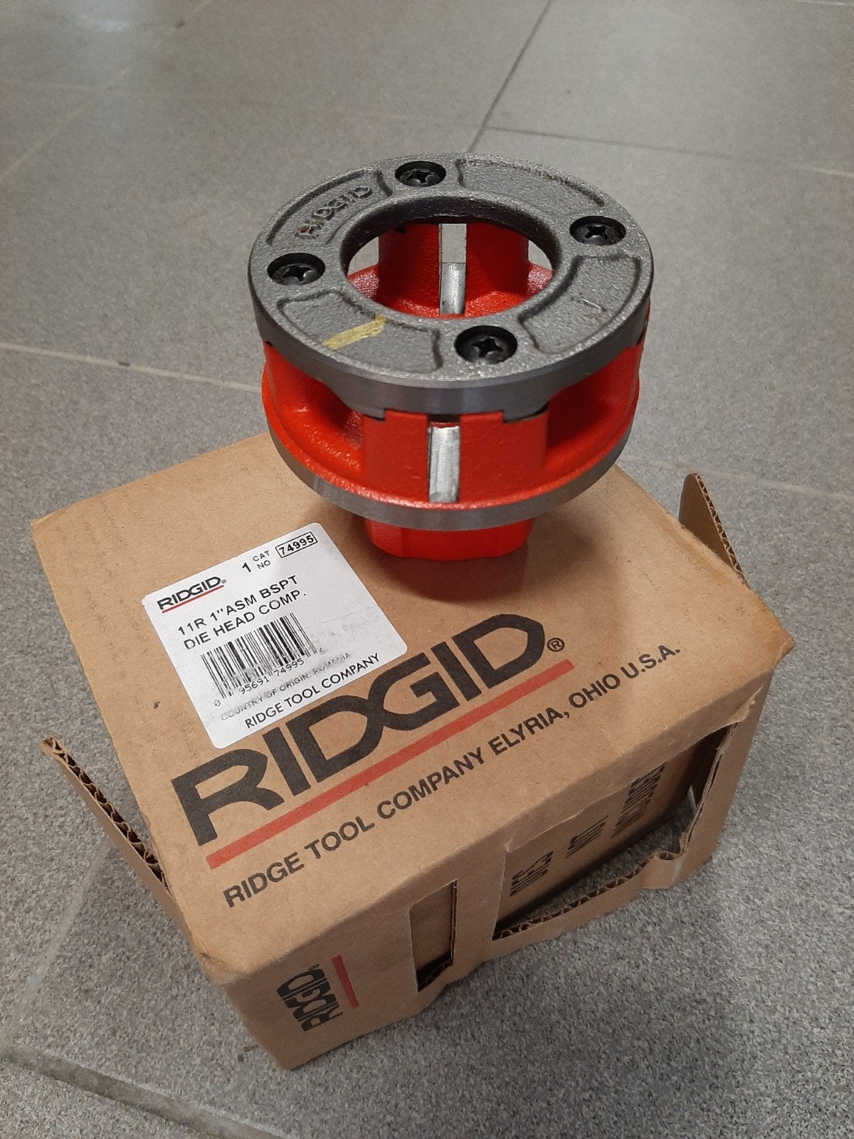 RIDGID 1 1/4" ASM BSPT Die Head Comp. Draadsnijder, Ophalen of Verzenden, Nieuw