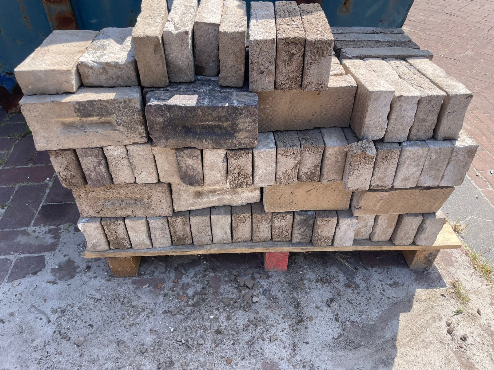 Pallet met metsel stenen, Ophalen, Nieuw, Bakstenen