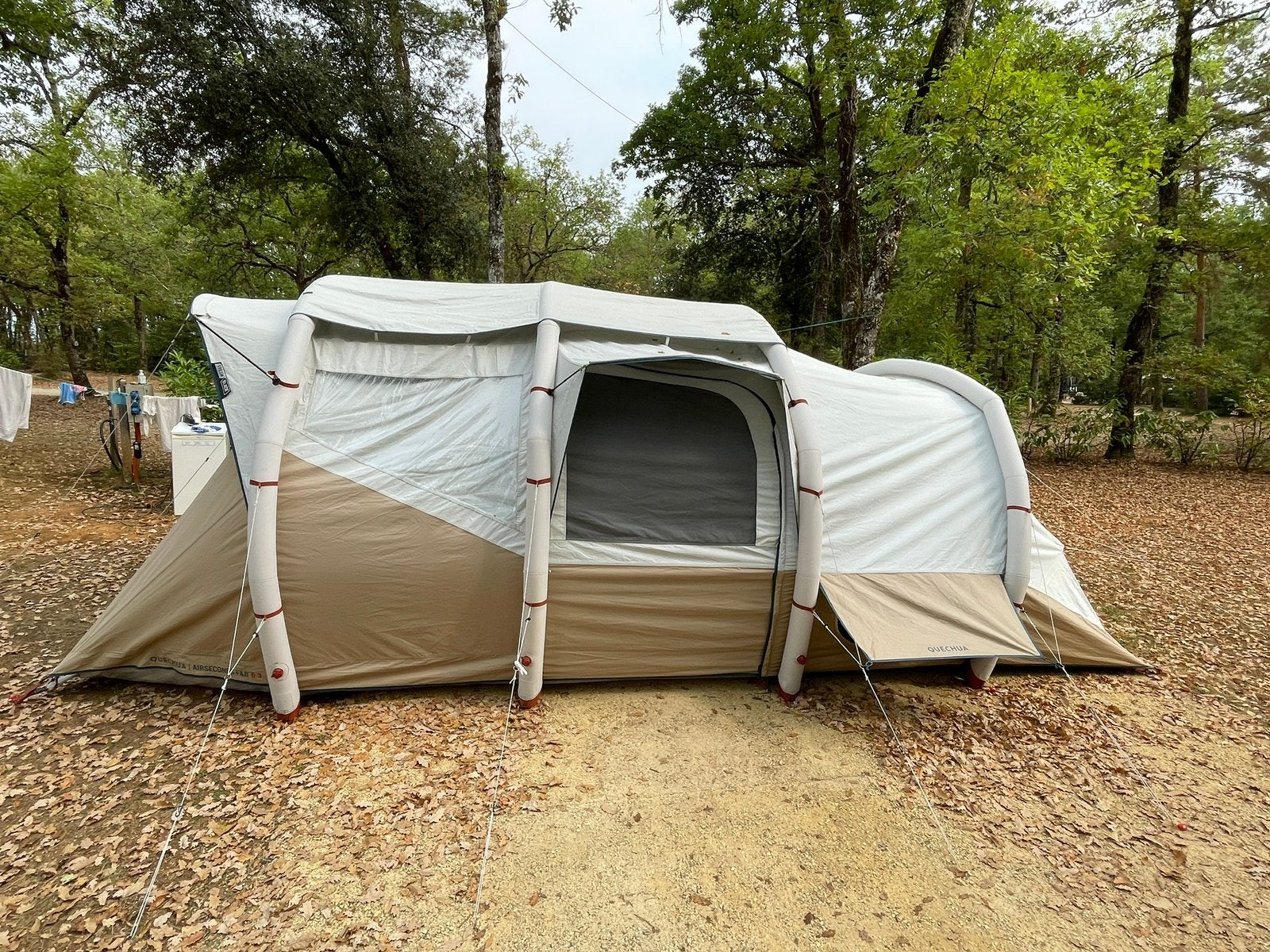 Quechua airseconds FB 6.3, Caravans en Kamperen, Tenten, Ophalen, Gebruikt, Tot en met 6