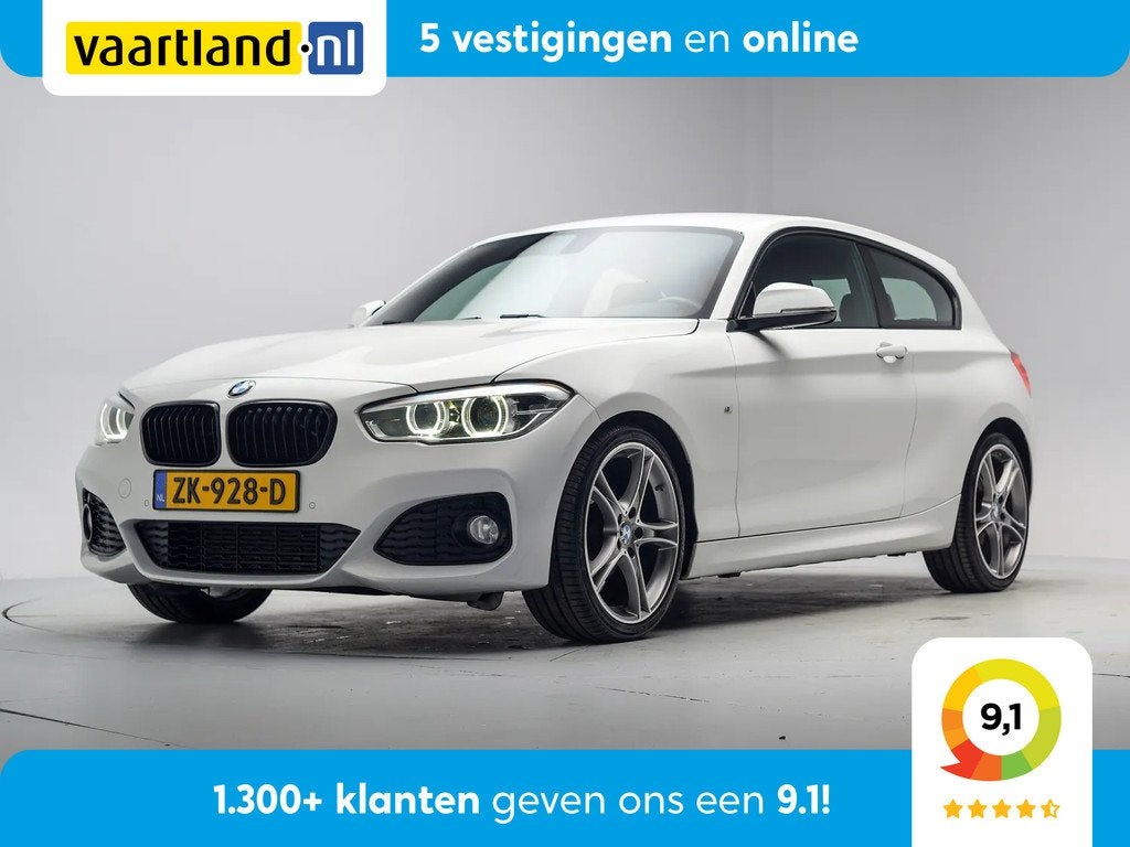 BMW 1-serie 116i M Sport [ LED Navi Stoelverwarming ], Auto's, BMW, 1-Serie, Gebruikt, Wit, Handgeschakeld
