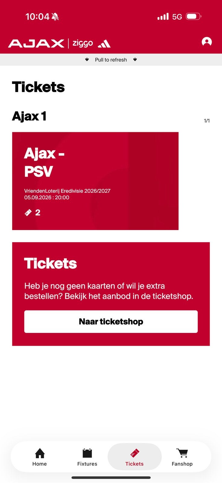 2 Kaarten | Ajax PSV | Vak 402 | Naast elkaar, Tickets en Kaartjes, Twee personen, Februari