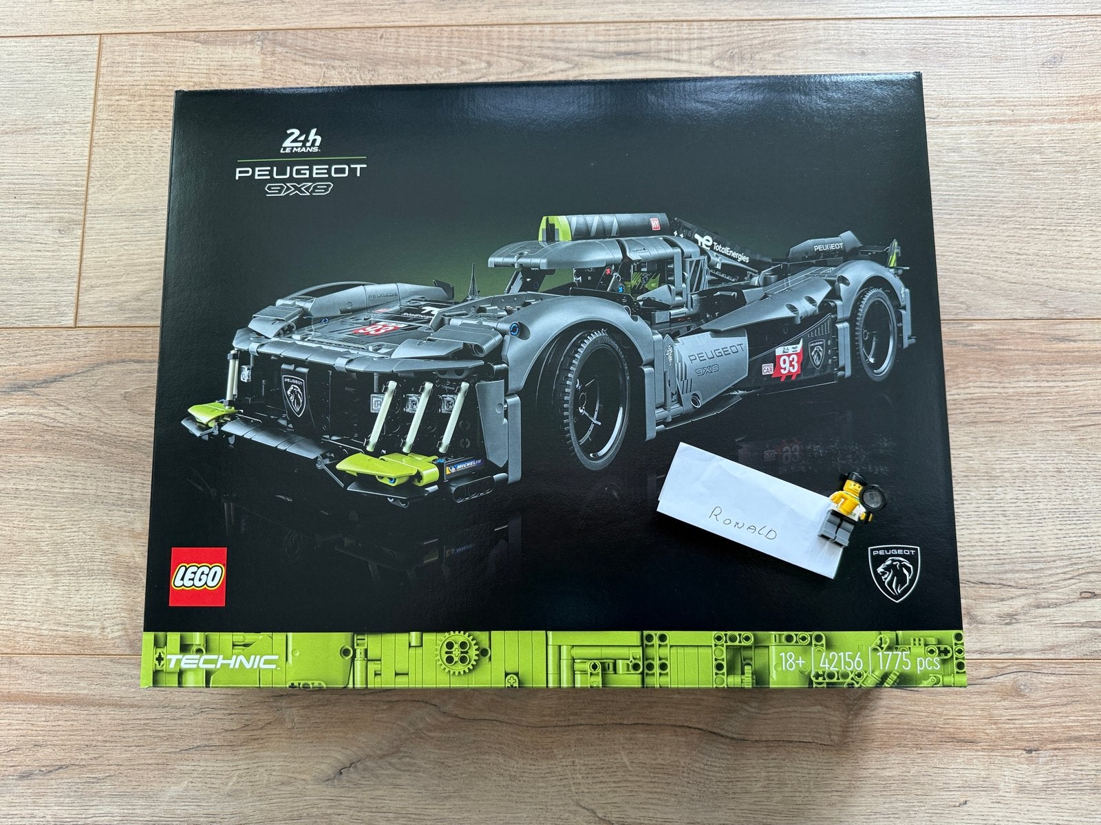 LEGO Technic Peugeot 9X8 24H Le Mans Hybrid Hypercar, Lego, Nieuw, Ophalen of Verzenden, Technic