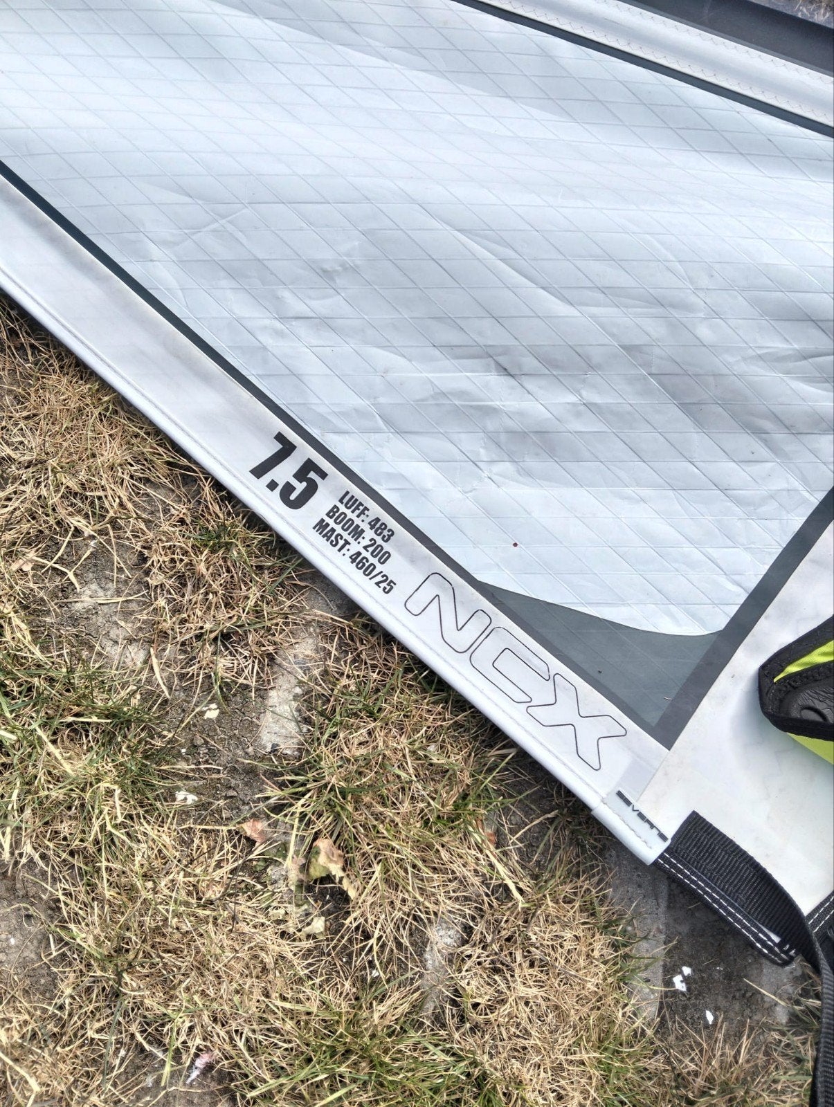 Komplete set SeverneNCX 7.5 m2 inkl.mast, giek, verlenger, Gebruikt, 6.5 m² tot 8 m², Severne, Nvt