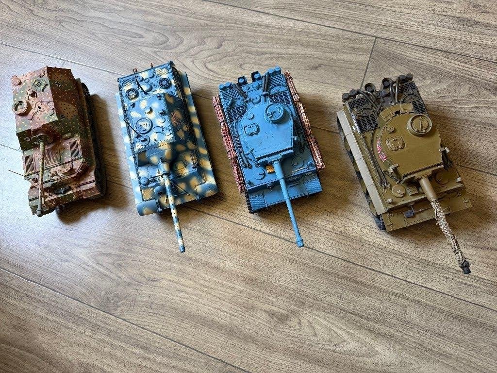 tiger tanks modelbouw, Overige merken, Tank, Groter dan 1:32, Ophalen of Verzenden