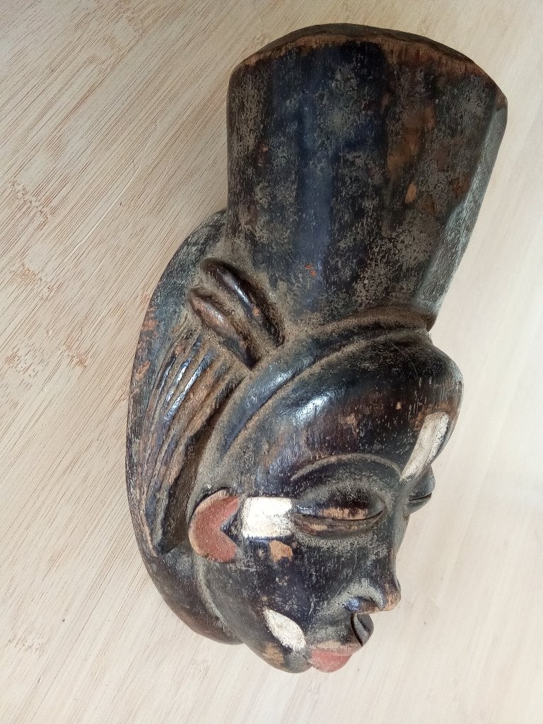 Afrikaanse maskers de Songye groep Congo - Kinshasa (5)., Hout, Afrika, Masker, Ophalen of Verzenden