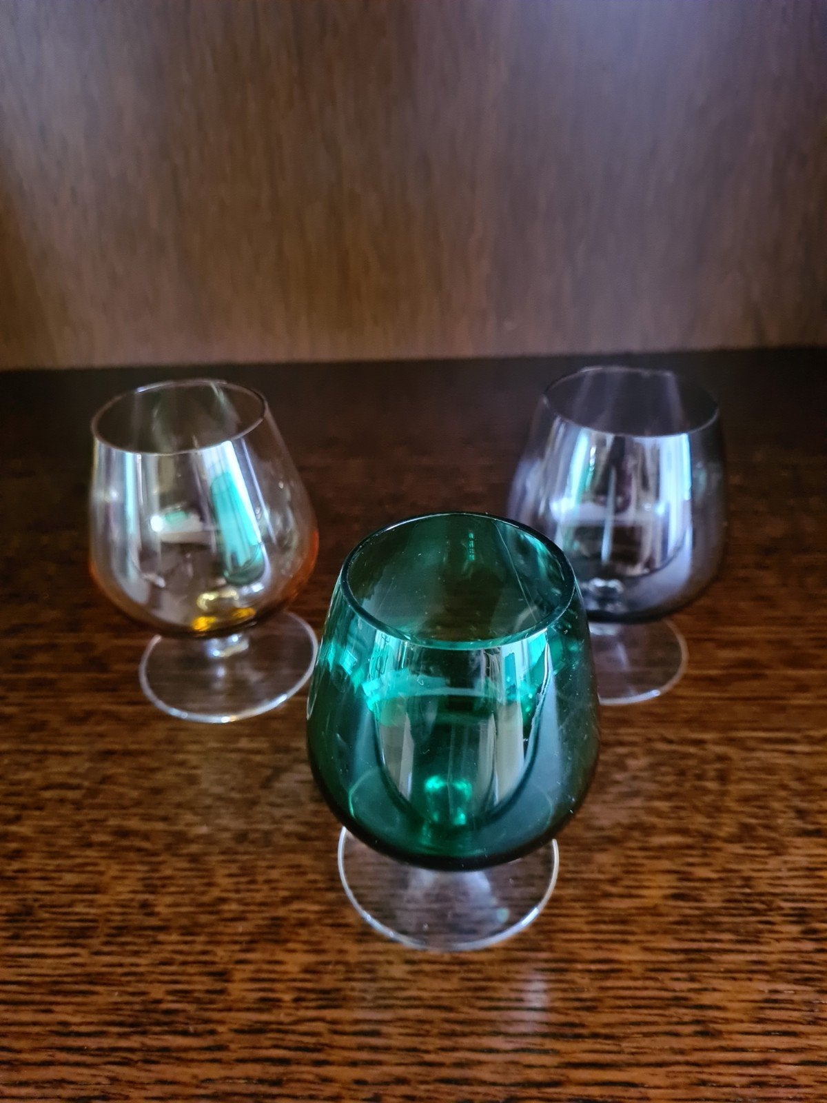 Vintage Arlequin cognac glazen set Jaren 60/70, Ophalen