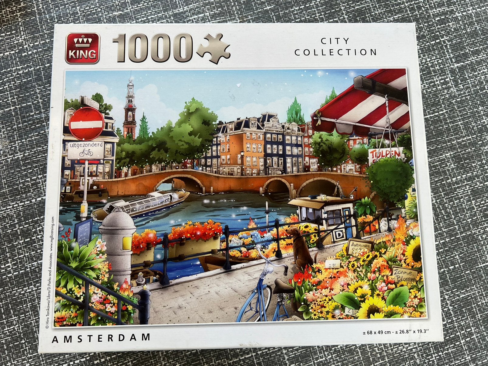 King Amsterdam puzzel, Ophalen of Verzenden, 500 t/m 1500 stukjes, Zo goed als nieuw, Legpuzzel