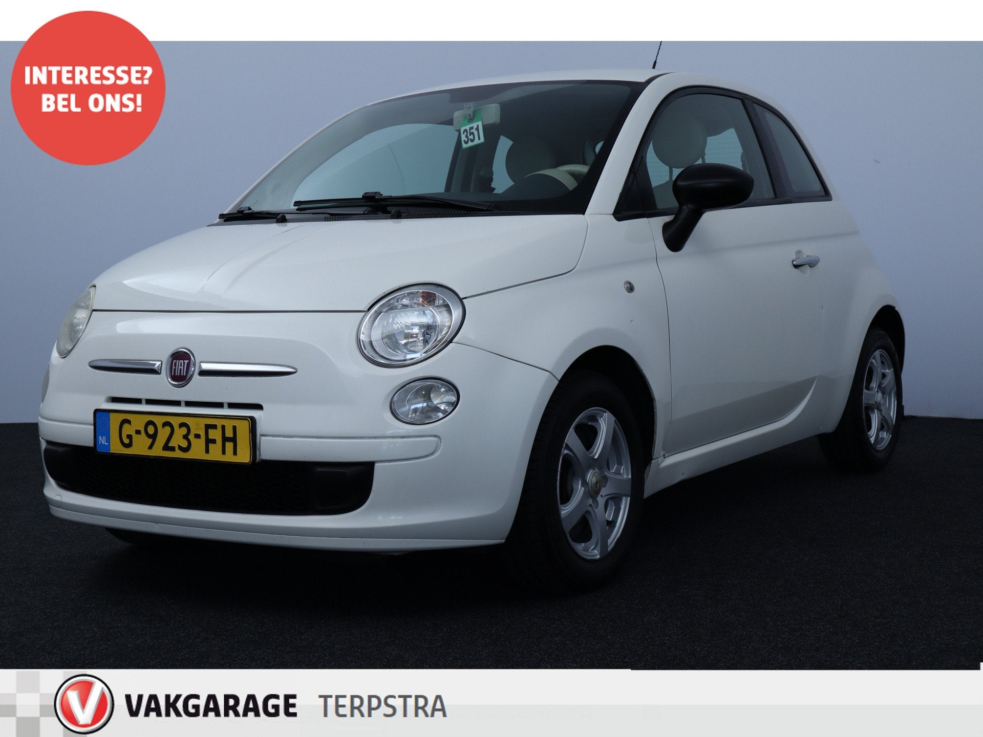 Fiat 500 1.2 Naked/ 4-Cilnder/ 14'' LMV/ Stuurbekr/ C.V. Afs, Auto's, Fiat, Voorwielaandrijving, Stof, Gebruikt, 4 cilinders