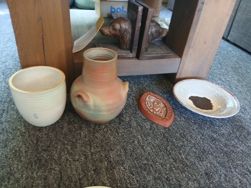 Zaalberg,dok en steenuil keramiek 10 euro, Ophalen
