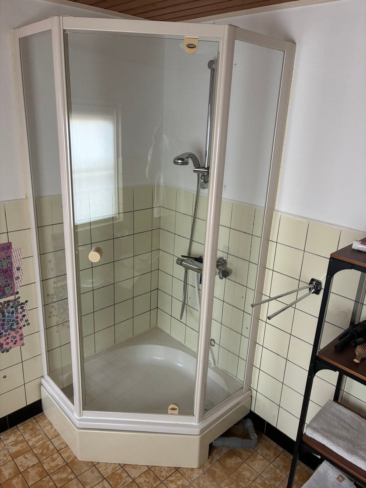 Nooddouche tijdelijke douche verbouwdouche douche cabine, Ophalen, Gebruikt, Met douche