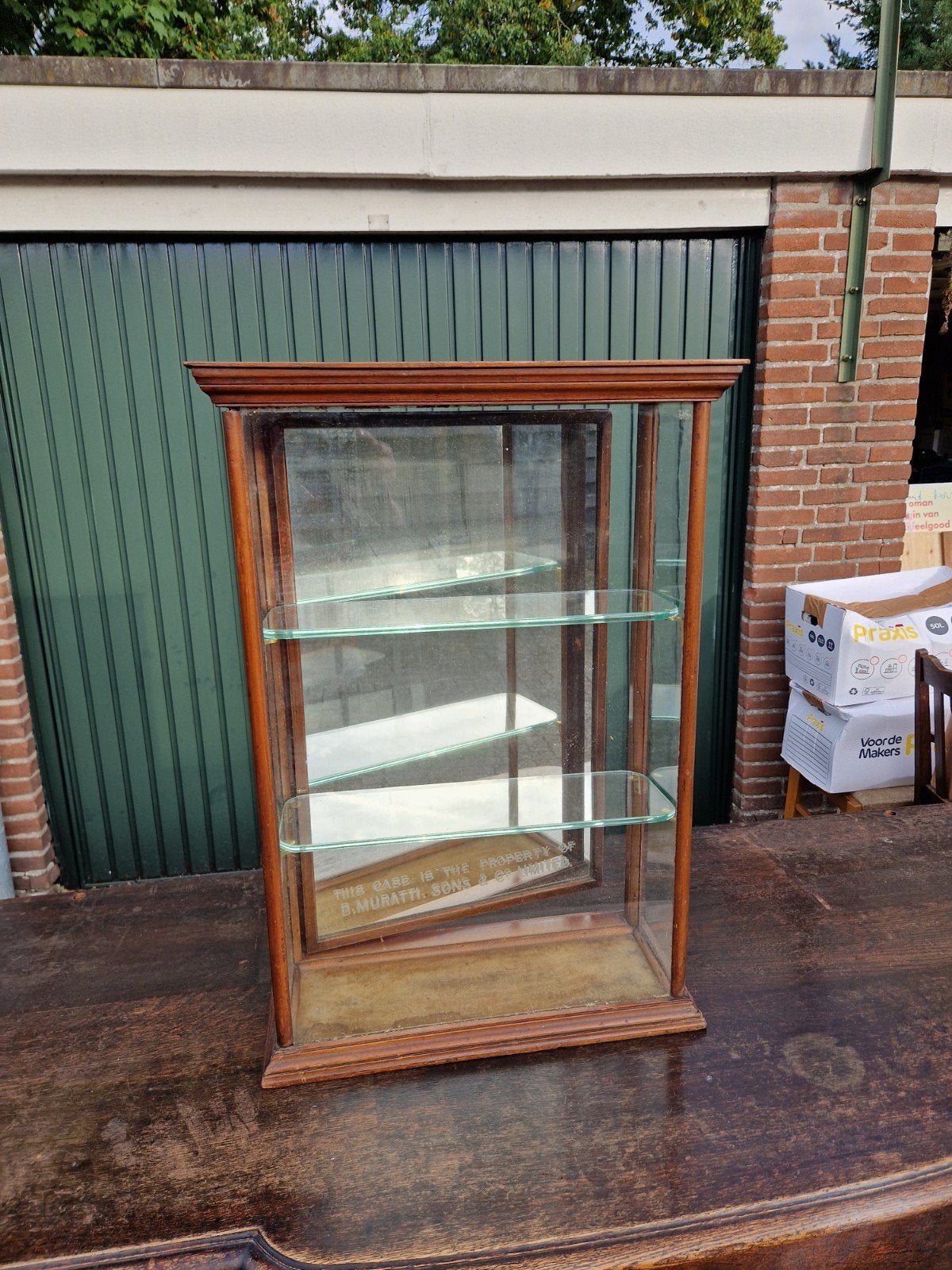 Muratti & Sons toonbank kastje tabak., Ophalen of Verzenden, Reclamebord