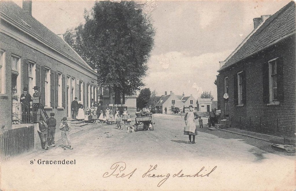 702-223-043 S' Gravendeel, Verzenden, Voor 1920, Zuid-Holland