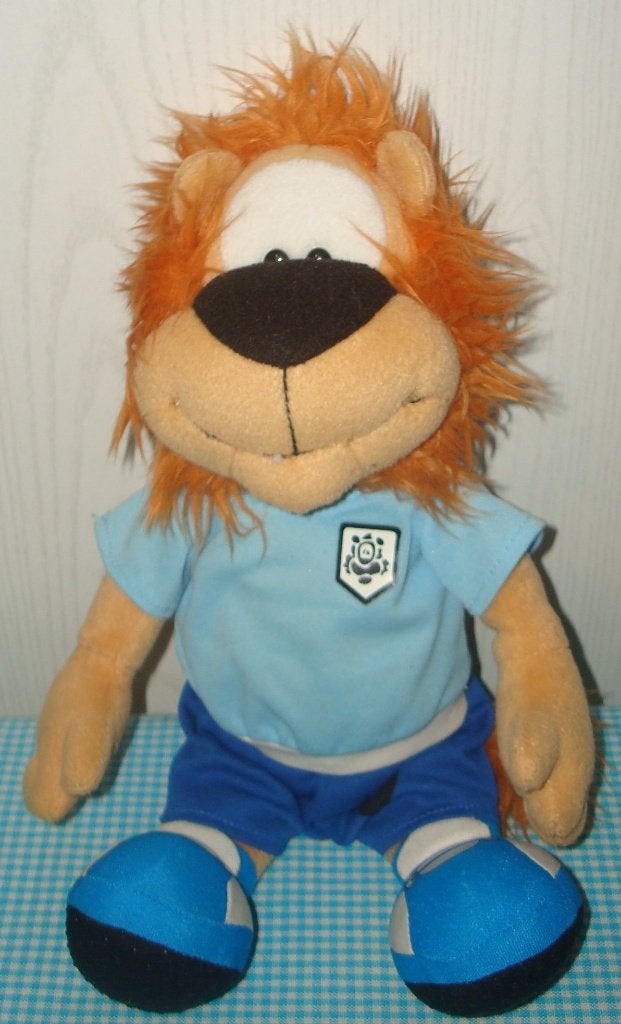 LOEKIE Leeuw - blauw shirt en broek (5 ), Overige typen, Blauw, Ophalen of Verzenden, Zo goed als nieuw