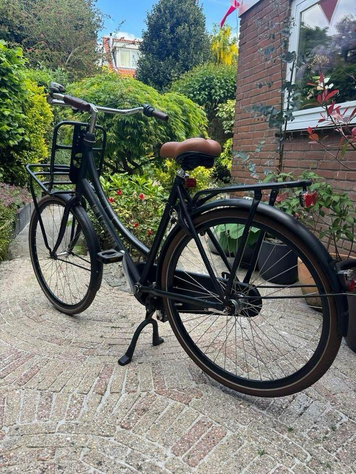 Cortina U4 Transportfiets Dames - Zwart, Fietsen en Brommers, Fietsen | Dames | Omafietsen, Ophalen, Zo goed als nieuw, Versnellingen