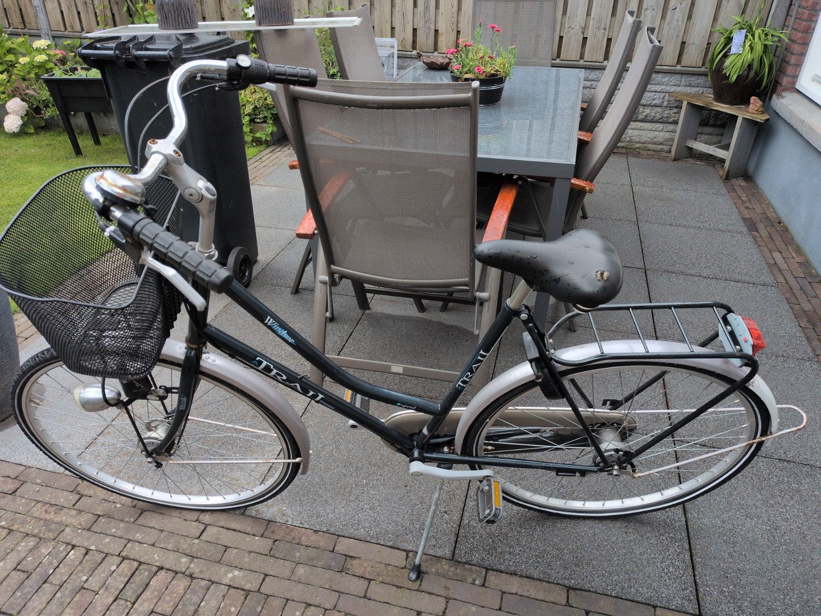 Windsor Trail damesfiets met mand en bagagedrager, Overige merken, Terugtraprem, Ophalen of Verzenden, 53 tot 56 cm