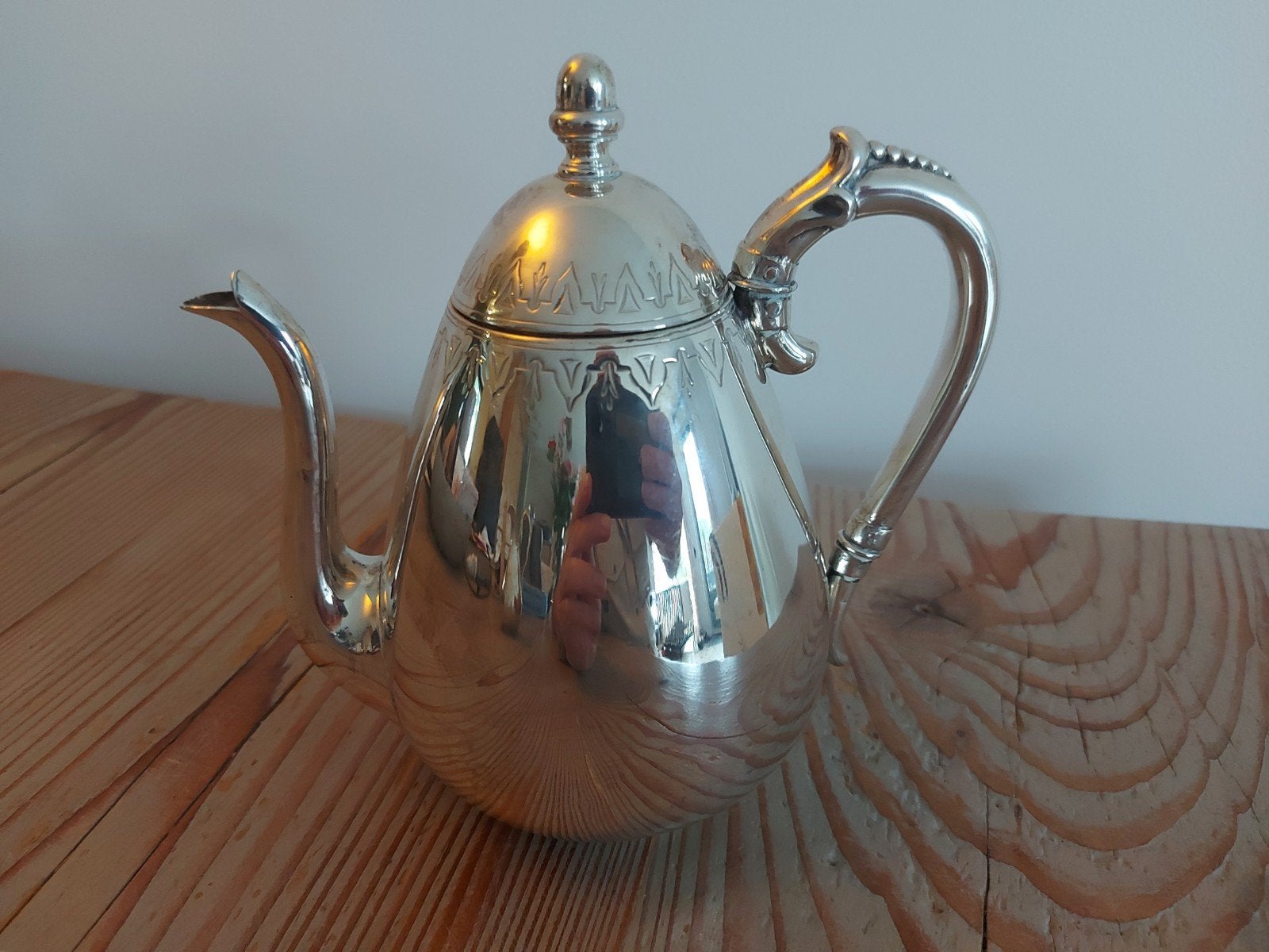 Antiek zilveren theepot 1870, Antiek en Kunst, Antiek | Goud en Zilver, Ophalen of Verzenden