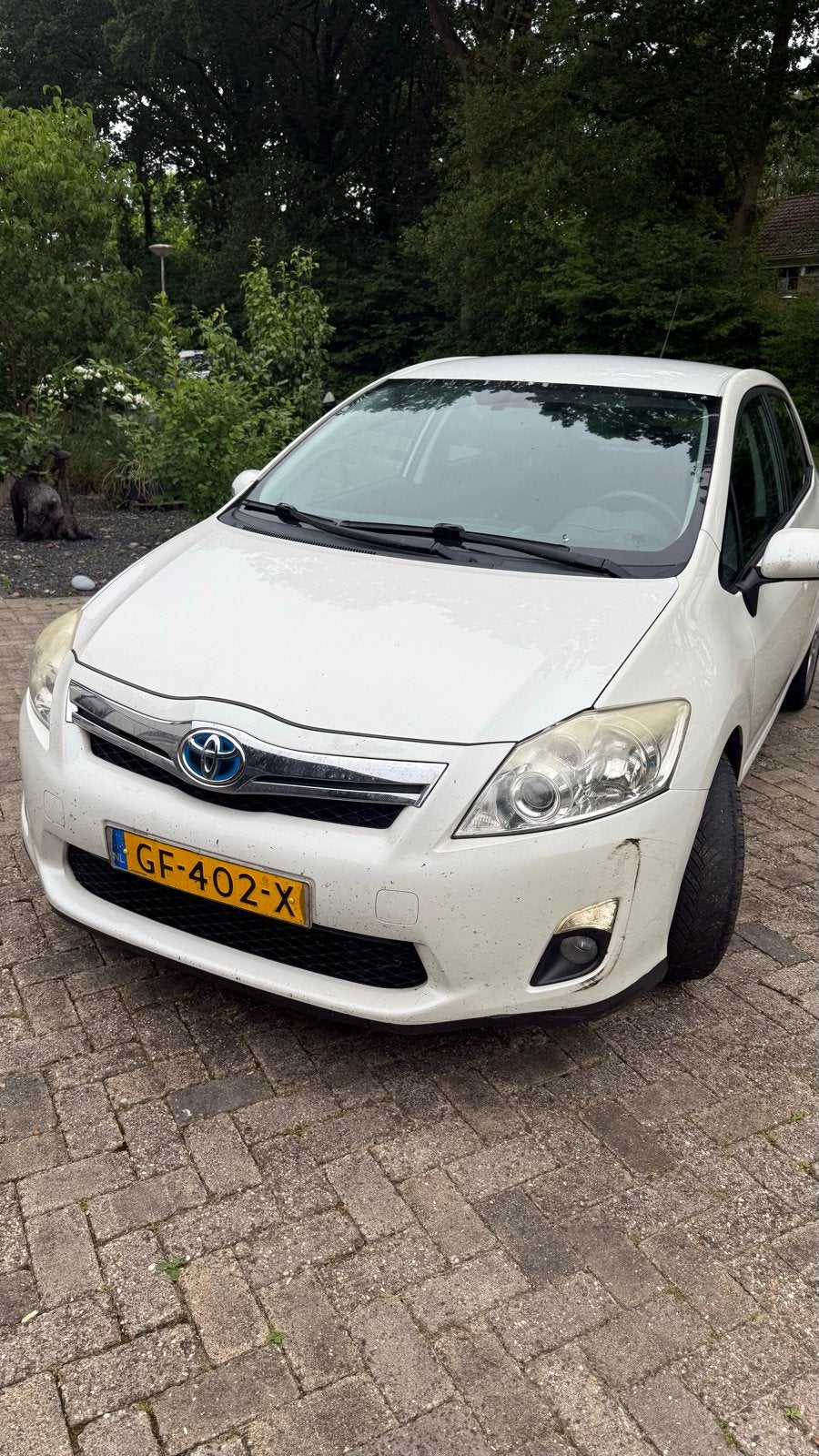 Toyota Auris 1.8 Full Hybrid 5DR CVT 2010 Wit, Auto's, Toyota, 4 cilinders, Wit, 75 €/maand, 25 km/l