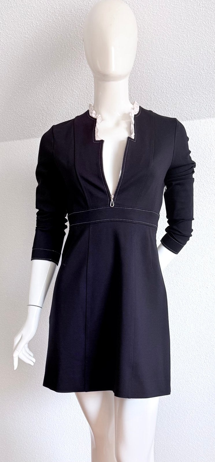 SANDRO MINI JURK, MARINE BLAUW MAAT 36 (NEW €329)💖💖💖, Kleding | Dames, Blauw, Ophalen of Verzenden, Zo goed als nieuw, Maat 36 (S)