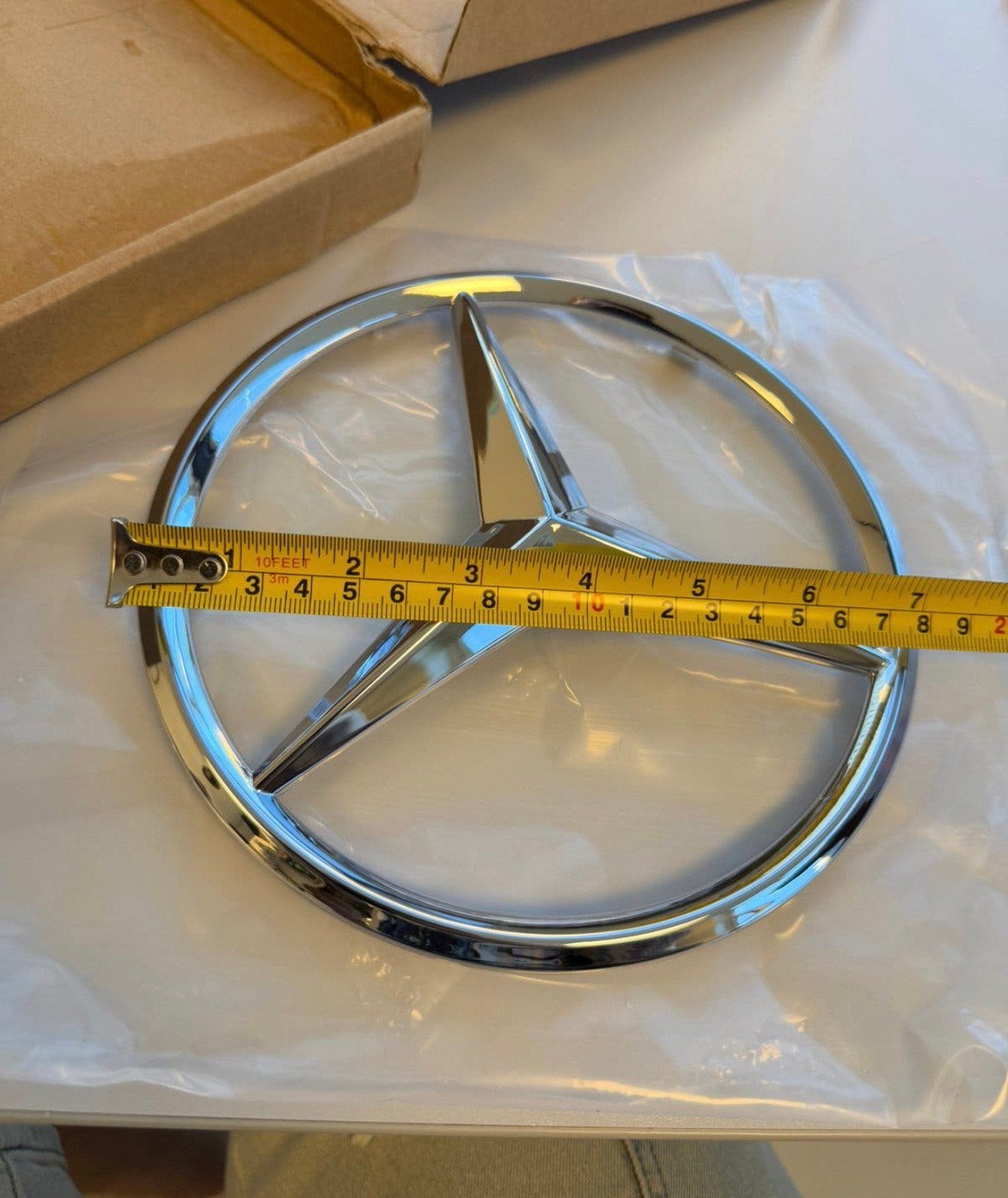 Mercedes Grill Ster logo Embleem 18,5cm W205 W212 CLA GLA, Ophalen of Verzenden, M, M, M