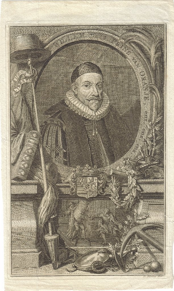 Gerard Sibelius ets "Willem, Prins van Oranje enz. enz.", Ophalen, Ets, Portret, Met tekst