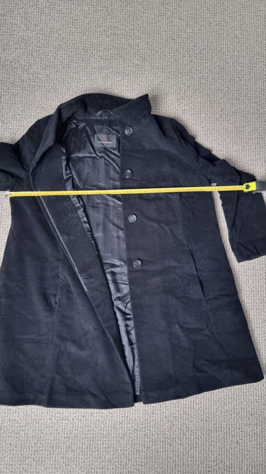 Italiaanse damesjas van wol en kasjmier mt 48 zwart, Kleding | Dames, Zwart, Maat 46/48 (XL) of groter, Ophalen of Verzenden, Fuchs Schmitt