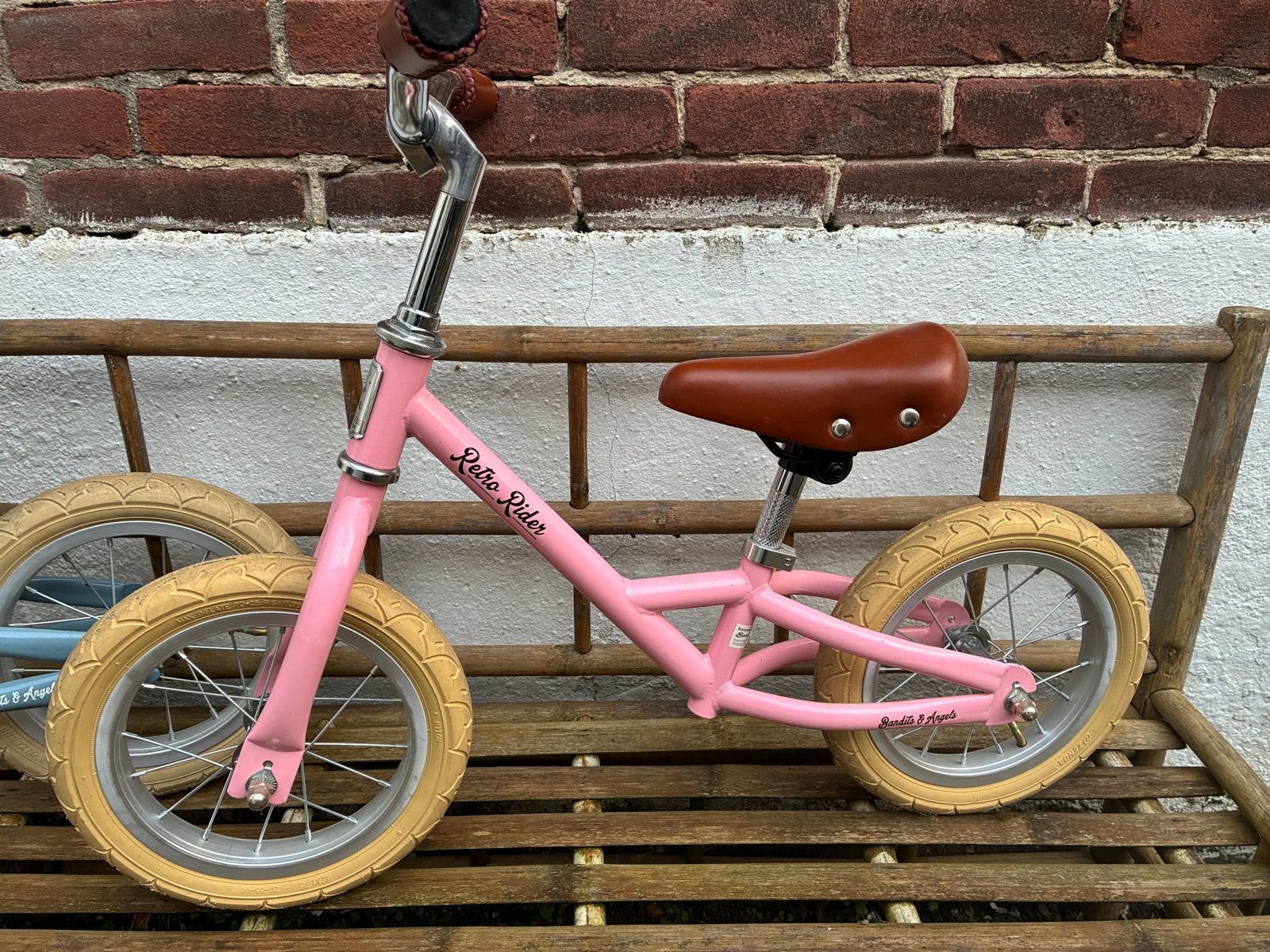 Foto 3 van Retro Rider loopfietsen - Roze en Blauw