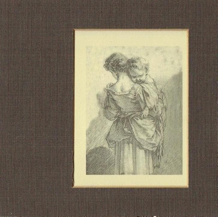 Mother and child Francois Boucher, Verzenden, Lithografie