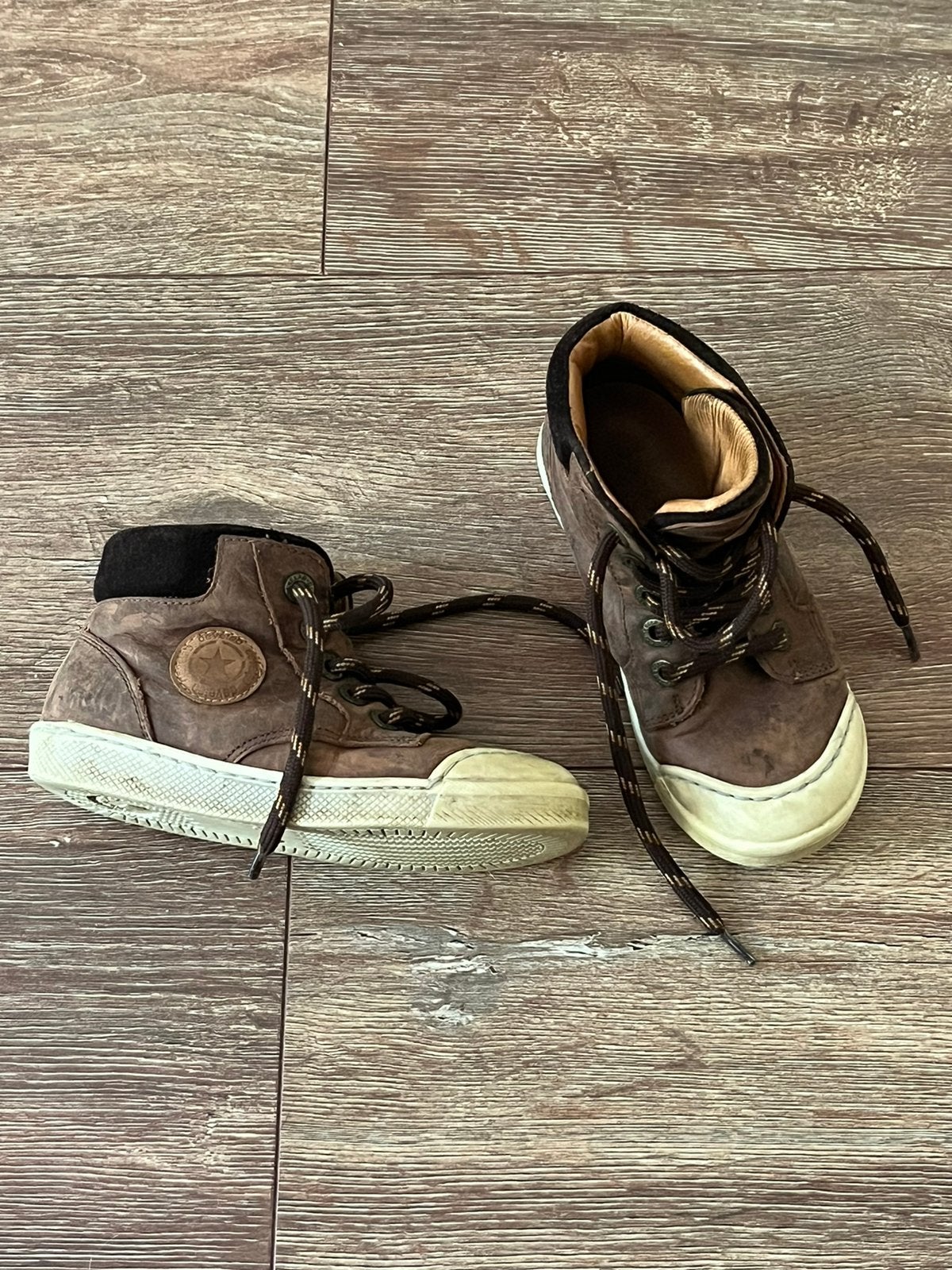 Develab Leren Hoge Sneakers (Maat 26), Ophalen of Verzenden, Zo goed als nieuw