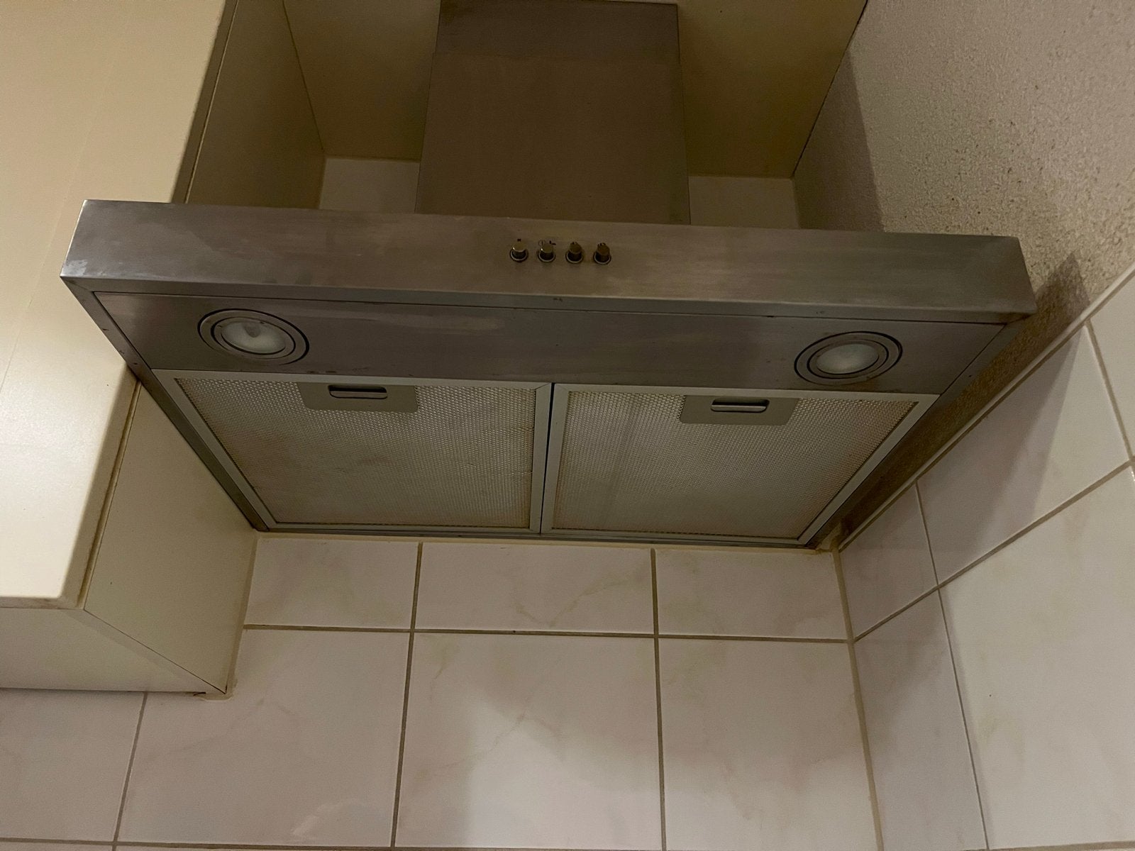 Whirlpool AKR 558 IX Afzuigkap - Goed Werkend, Ophalen, Gebruikt, Inbouw, Minder dan 200 m³ per uur