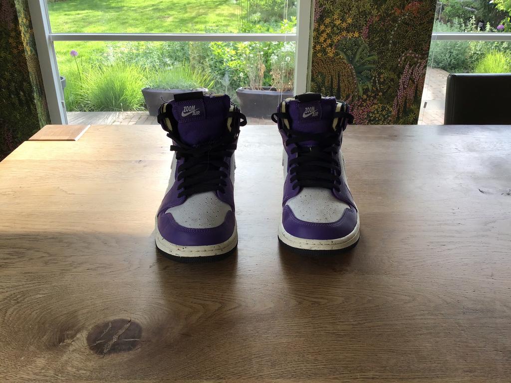 Air Jordan 1 High Zoom Air CMFT Crater purple, Overige kleuren, Ophalen of Verzenden, Sneakers of Gympen, Zo goed als nieuw