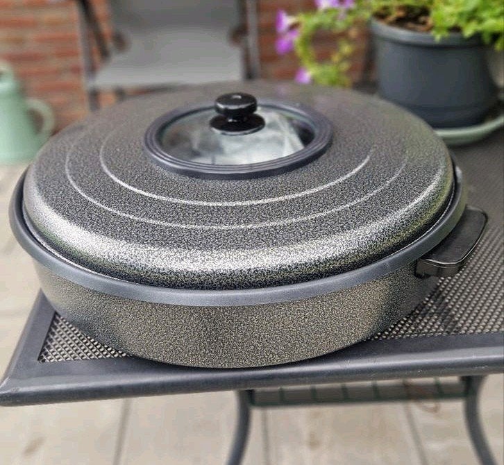 partypan XL kippiepan Hendi 55 cm. electrisch, Ophalen, Zo goed als nieuw