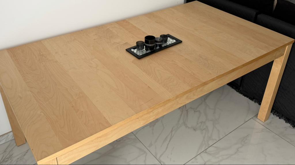 Ikea eettafel 160x100 cm voor 6 personen, Ophalen, Gebruikt, 100 tot 150 cm, Vijf personen of meer