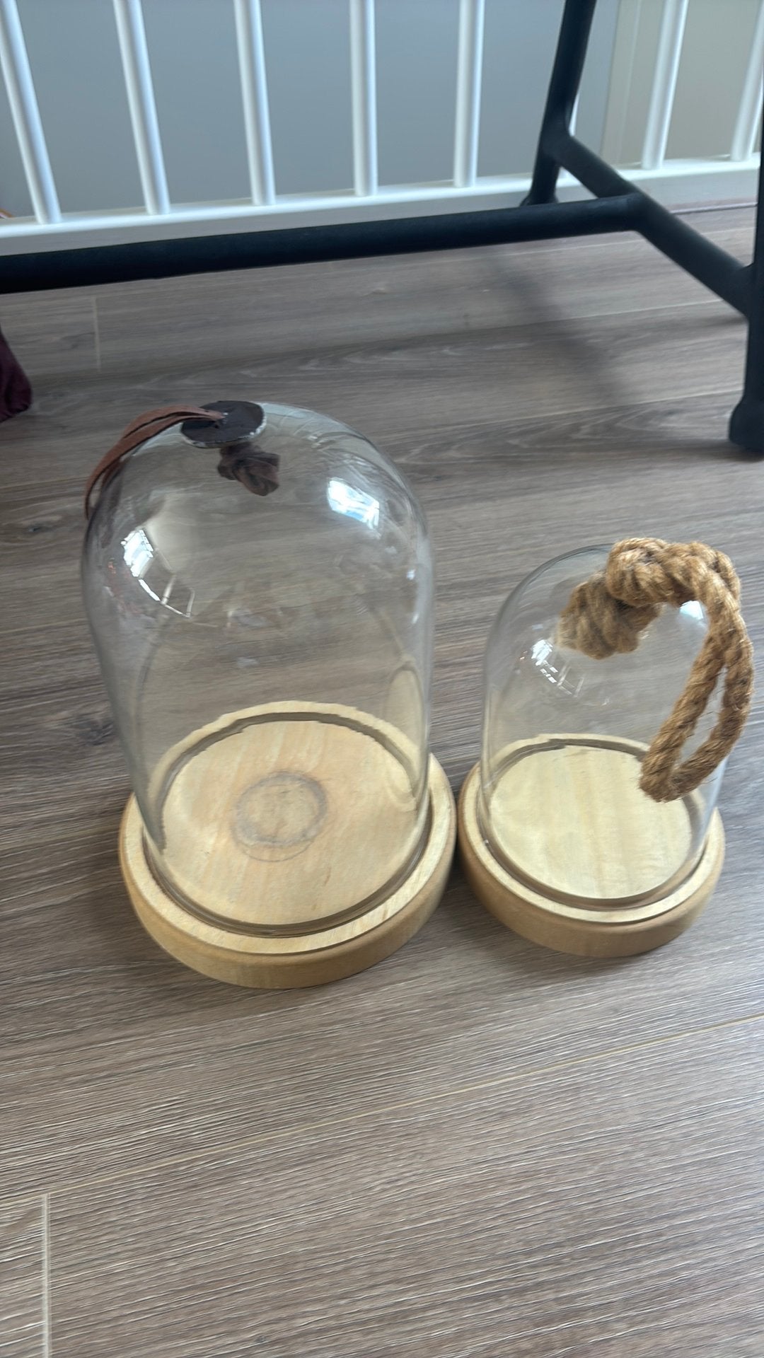 2 x glazen stolp, Huis en Inrichting, Woonaccessoires | Stolpen, Ophalen, Gebruikt