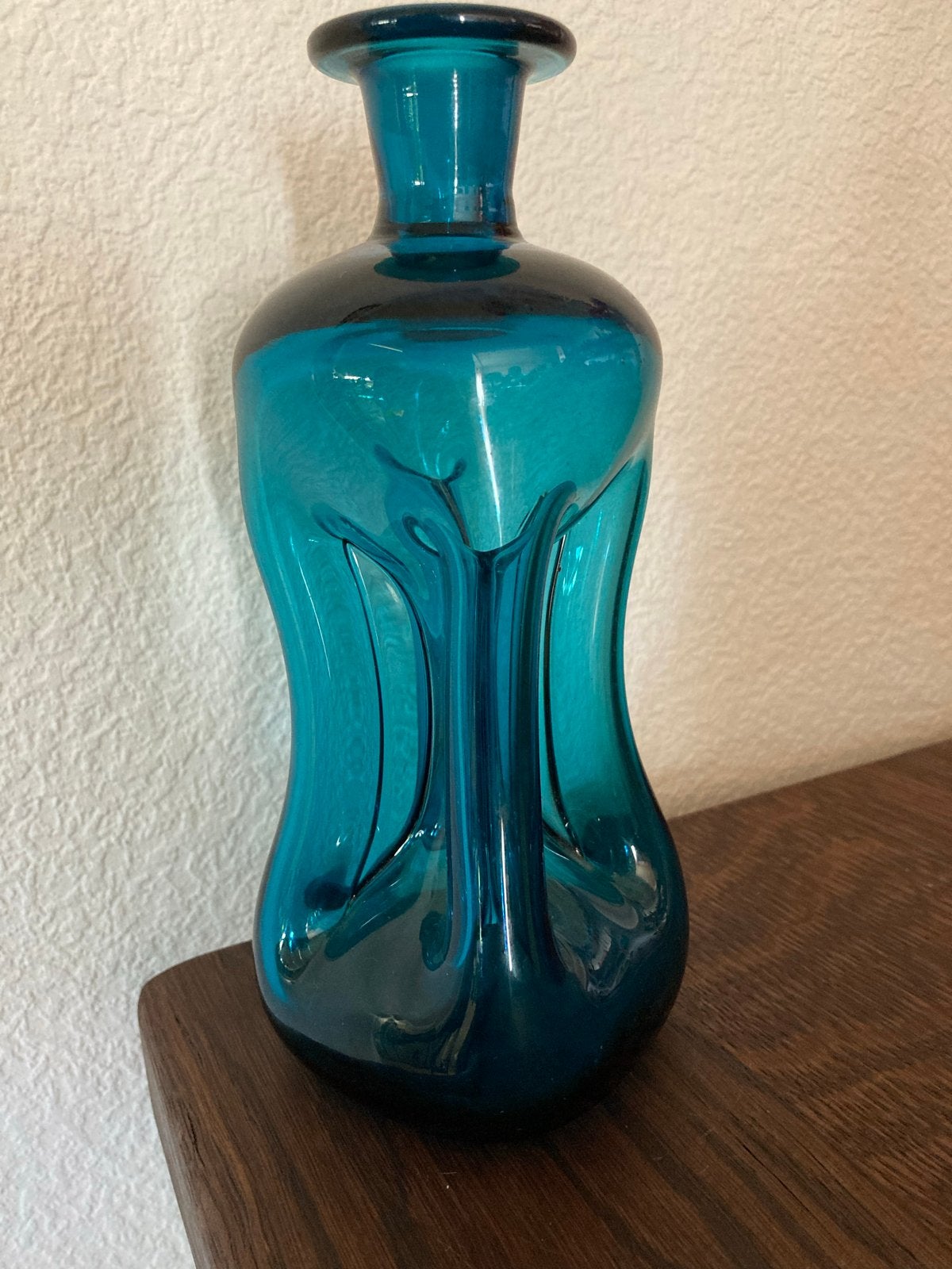 Holmegaard Kluk-Kluk Karaf/Vaas Ijsvogelblauw, Ophalen of Verzenden