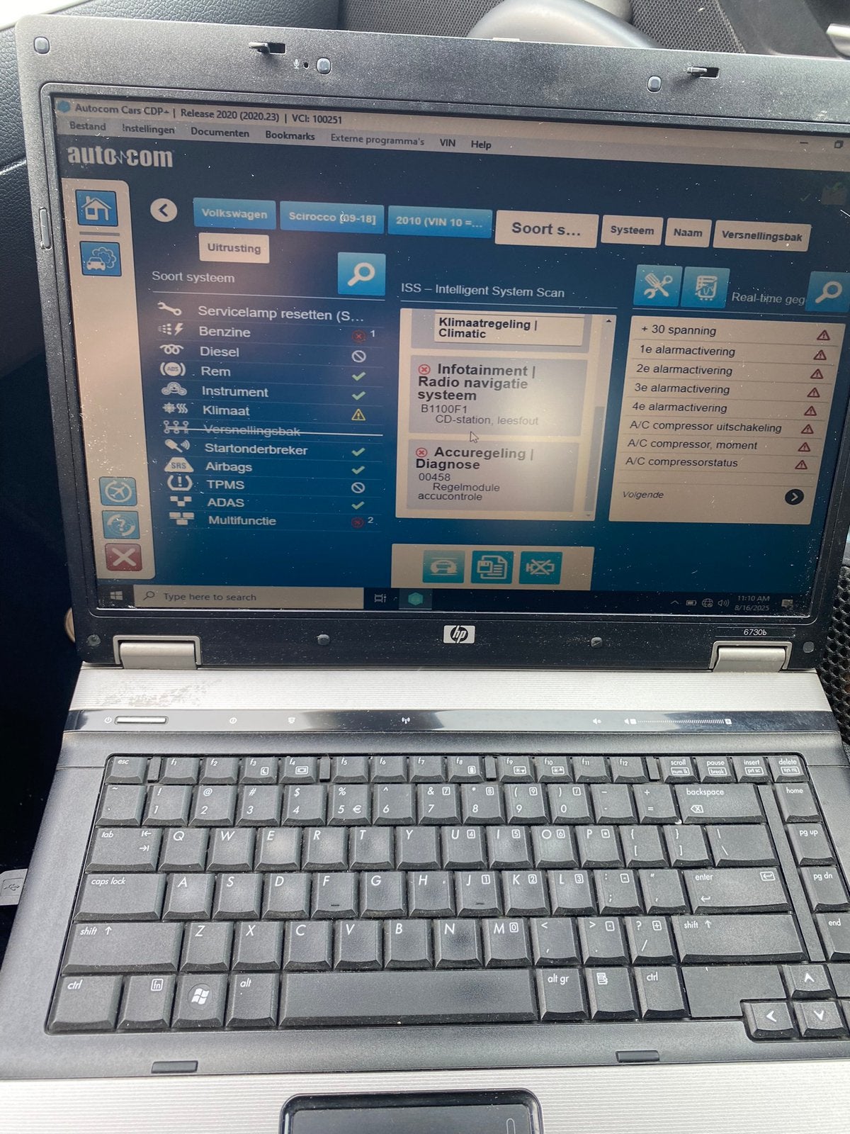 Diagnose auto 2025 uitlezen inleren delphi autocom wow obd, Verzenden, Zo goed als nieuw, 14 inch