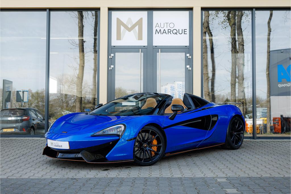 McLaren 570S Spider 570S 3.8 V8 | Dealeronderhouden | Lift |, Auto's, Automaat, Achterwielaandrijving, Gebruikt, Blauw