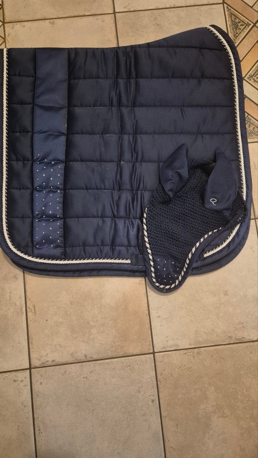 Dekje Full Dr en oornetje Full, Dieren en Toebehoren, Paarden en Pony's | Dekens en Dekjes, Ophalen of Verzenden, Zo goed als nieuw