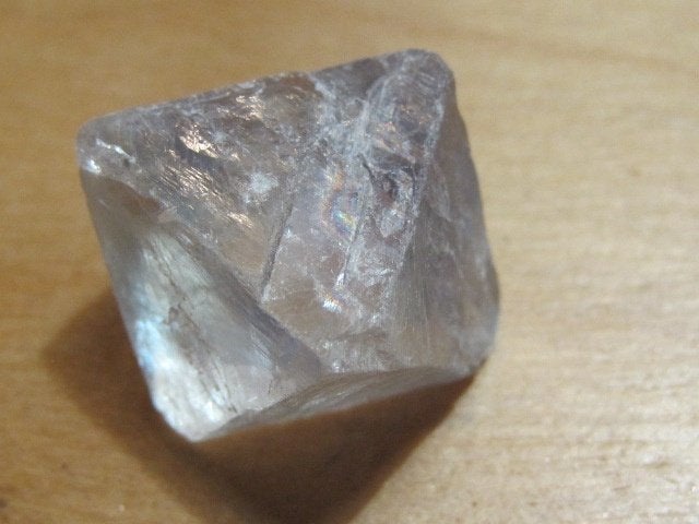 mi. 3x ruwe edelsteen FLUORIET (5) octaëder, Verzenden, Mineraal