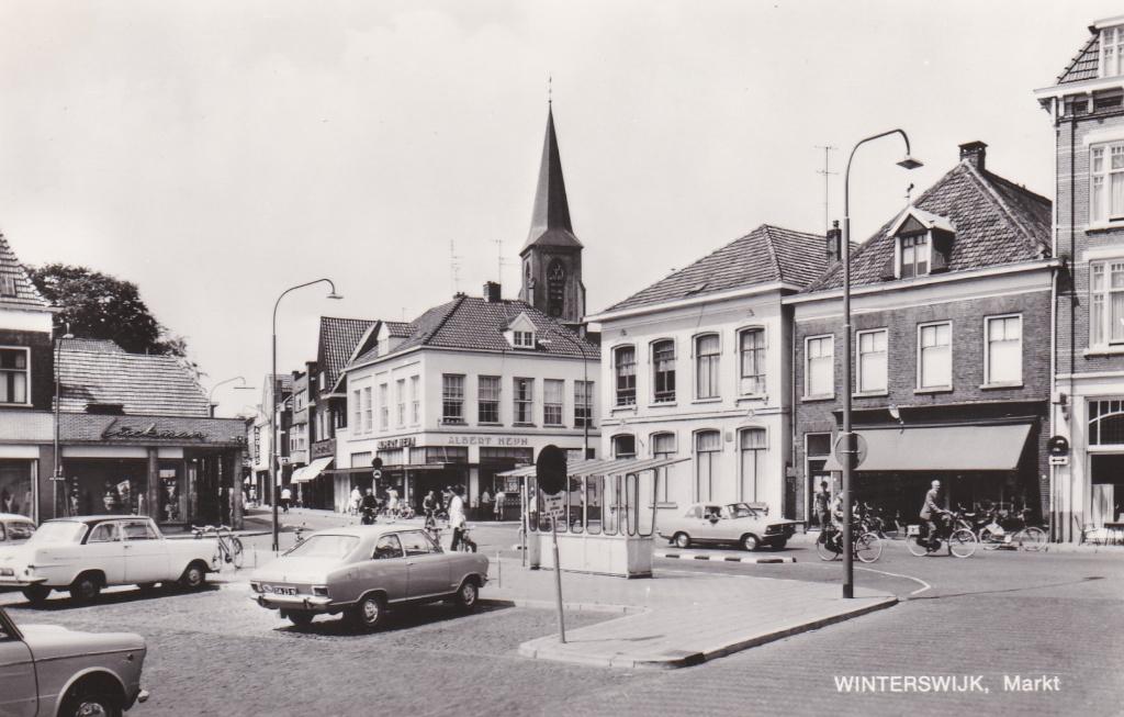 GA1630 Markt Winterswijk Meddo Bredevoort Gelderland 1955, Verzamelen, Verzenden, 1940 tot 1960, Ongelopen, Gelderland