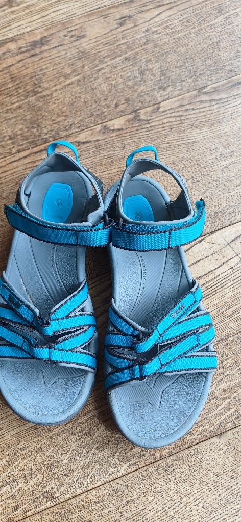Teva sandalen - 40 - blauw turquoise, Kleding | Dames, Schoenen, Blauw, Teva, Gedragen, Sandalen of Muiltjes