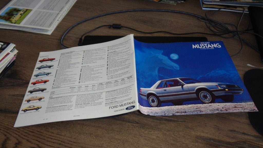 USA Folder  FORD MUSTANG   1979, Verzenden, Zo goed als nieuw, Ford