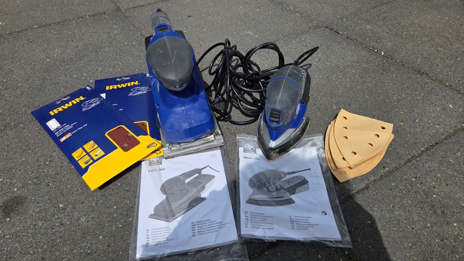 lux tools, Doe-het-zelf en Verbouw, Gereedschap | Schuurmachines, Ophalen, Minder dan 600 watt, Vlakschuurmachine