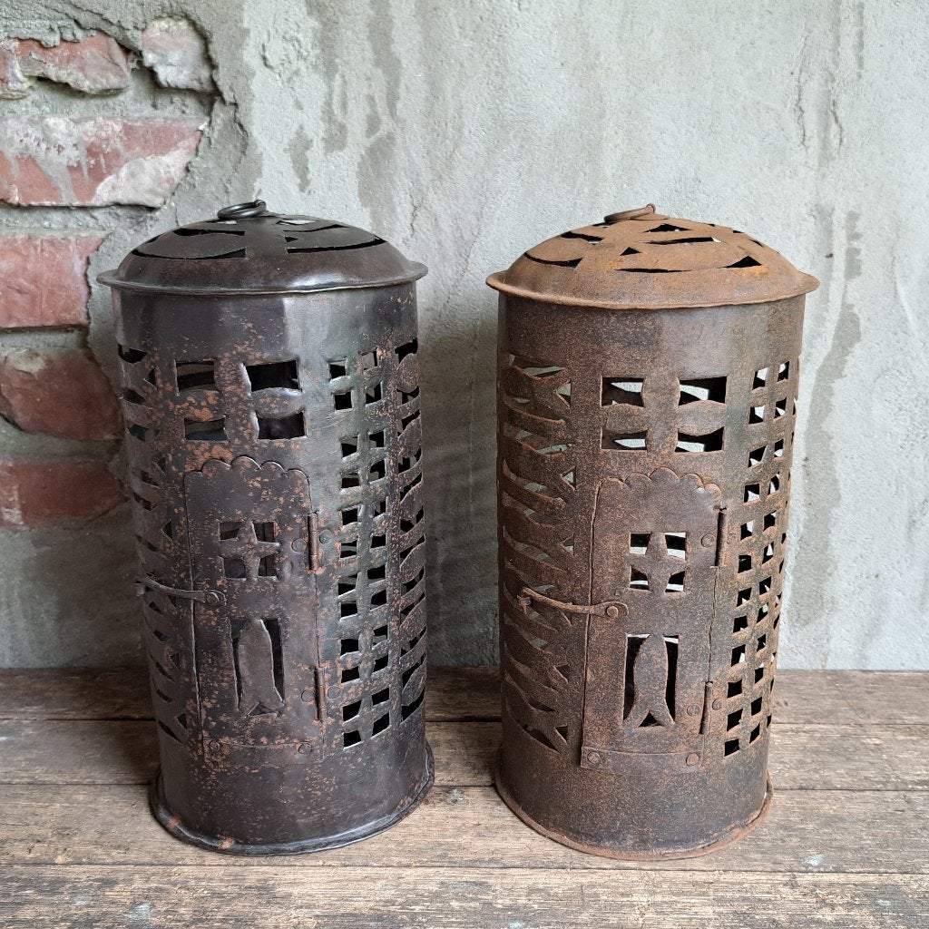 1 Landelijk brocante lantaarn windlicht hangkandelaar Etage3, Huis en Inrichting, Gebruikt, ., Ophalen of Verzenden, .
