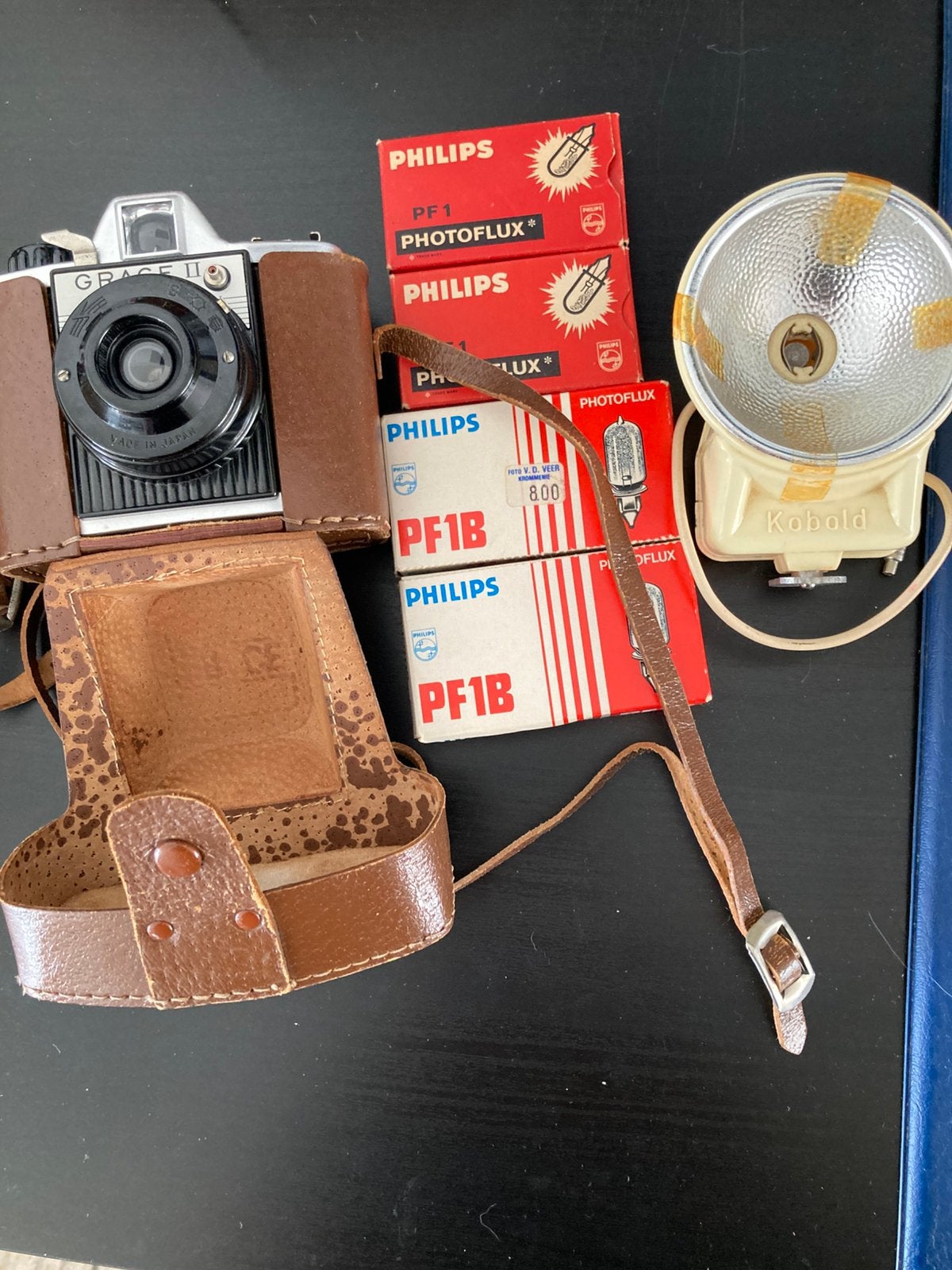 Vintage Grace II +Kobold flitser+ lampjes vanaf € 25,00, Audio, Tv en Foto, Fotografie | Flitsers, Verzenden, Gebruikt, Overige typen